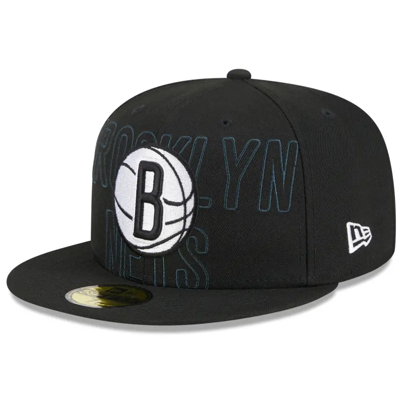 men8217s brooklyn nets new era black 2023 nba draft 59fifty fitted hat