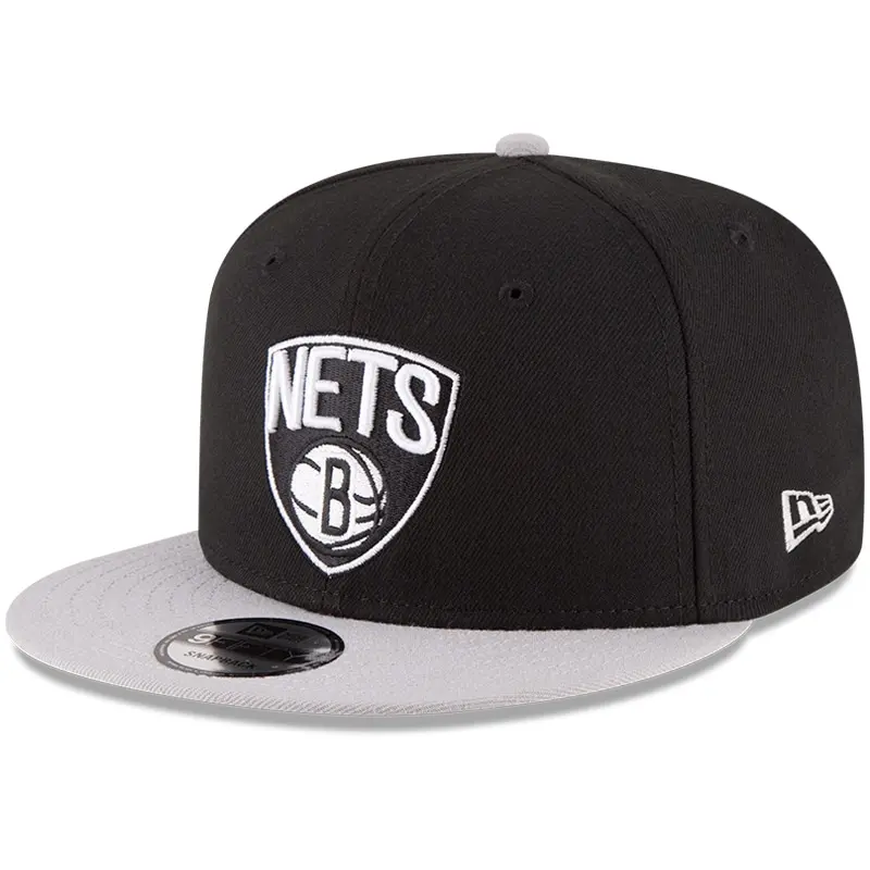 men8217s brooklyn nets new era blackgray 2-tone 9fifty adjustable snapback hat