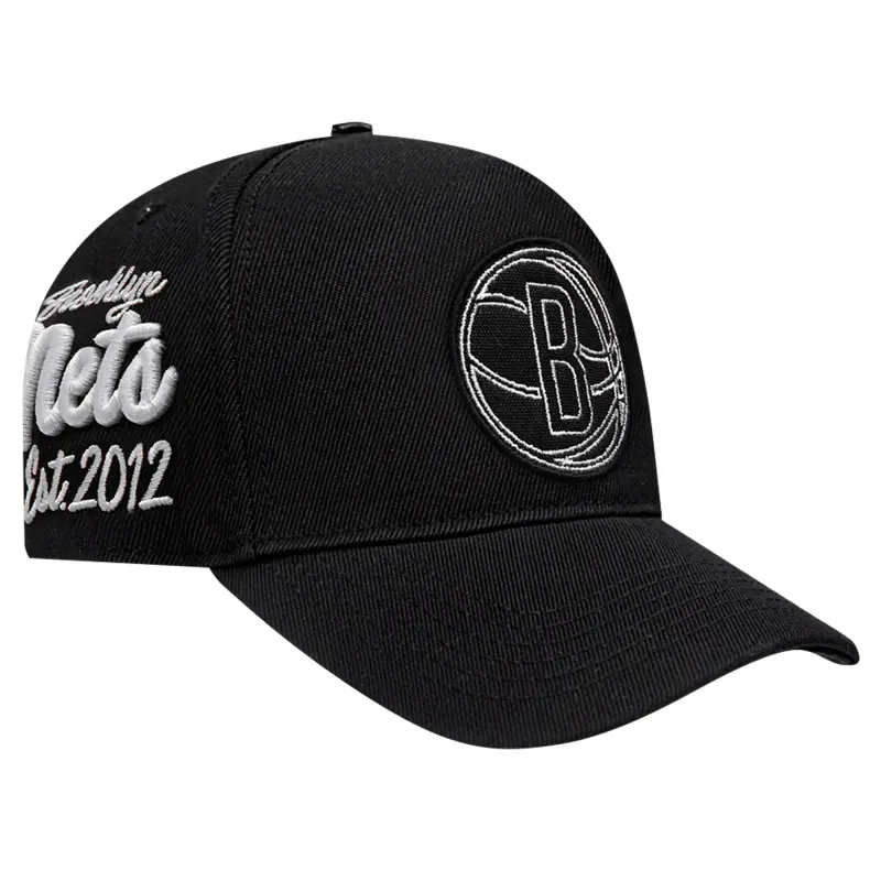 men8217s brooklyn nets pro standard black paint the city pinch front snapback hat