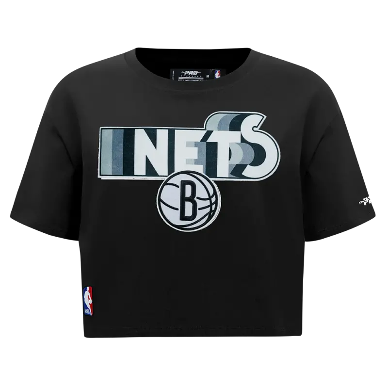 nba brooklyn nets retro elevation womens single jersey boxy tee black